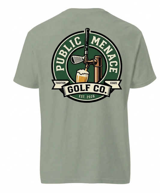 Public Menace Golf Beer Shirt
