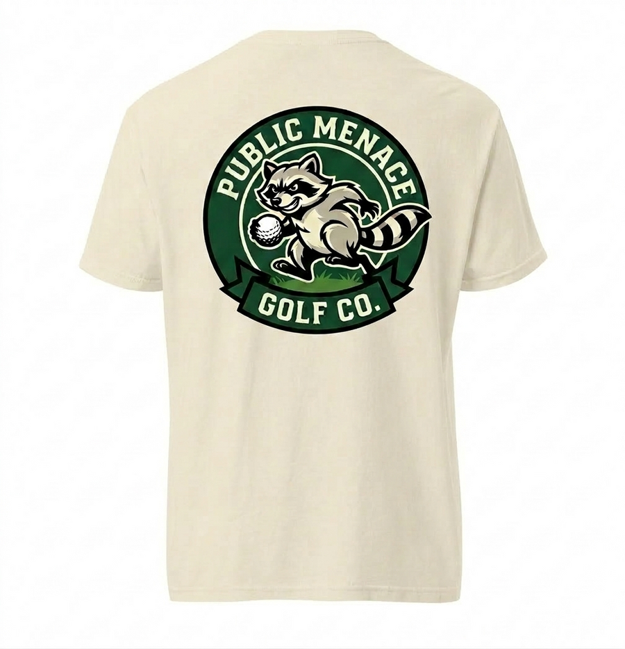 Public Menace Golf Racoon Shirt